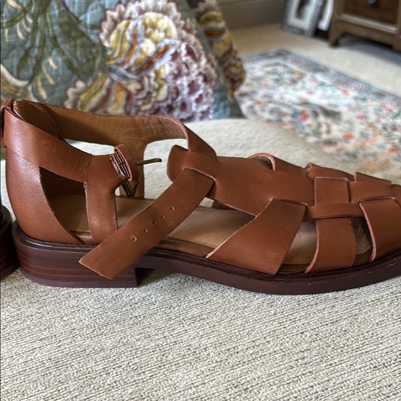 Madewell Brown Leather Fisherman’s Sandals - Picture 7 of 9